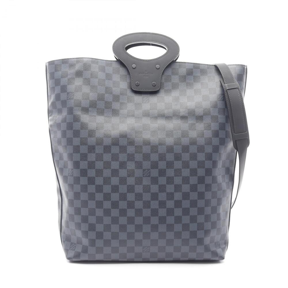 Louis Vuitton Folded Messenger Damier Cobalt Blue Tote Bag Navy Blue
